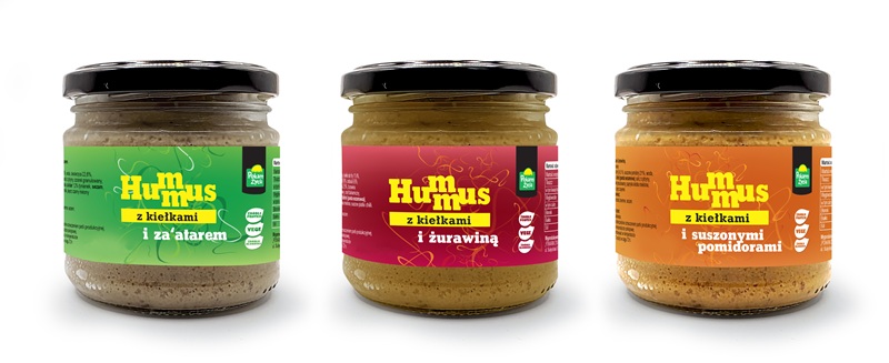 Hummusy z kiełkami 